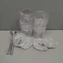 Iced Coffee Cups With Lids and Straws 4 Pcs, 16 OZ Unbreakable Glasses Drinking Set,Clear Plastic Cups Reusable Iced Coffee Tumbler with Lid and Straw, To Go Coffee Cups Dishwasher Safe