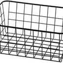 Sturdy Small Wire Storage Basket with Kitchen Food Pantry Papers Home Office Desk Shelf Bathroom Laundry Room Shelf Bedroom Bed Room