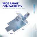 [10 PACK] BlueStars 920158 Freezer Shelf Clips  Stainless Steel Support for Refrigerators, Replacement Freezer Cooler Shelf Support, Exact Fit Replacement Shelf Square Buckles Clips