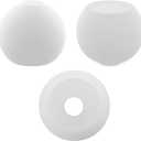 3 Pack White Glass Globe Shade Fixture Replacement, 5.9 Inch Diameter, E26 Base 1-5/8 Inch Fitter, Glass Globe Lampshade Cover for Pendant Wall Sconce Chandelier Vanity Light
