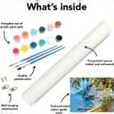 2 x CSZPPQAF Mediterranean Lemon Tree Paint by Numbers for Adults Beginner, Seaside Landscape Paint by Number Kits on Canvas, DIY Oil Painting Watercolor Color by Numbers for Home Wall Decor 12X16inch