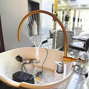 Shampoo Bowl Waterfall Head Spa Head Spa Equipment Adjustable to Fit Most Shampoo Basin Bed Massage Salon Equipment