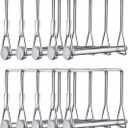 Sunnyway 10 Pack 5/16 Inch Trailer Coupler Pin Set 4 Inch Long Wire Lock Pin PTO Shaft Locking Pin Heavy Duty Safety Trailer Hitch Pin (Silver)