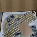 JOOFO Floor Lamp,30W/2400LM Sky LED Modern Torchiere 3 Color Temperatures Super Bright Floor Lamps-Tall Standing Pole Light with Remote & Touch Control for Living Room,Bed Room,Office (Brushed Gold)