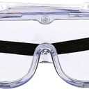 2 x keebomed Chemical Splash/Impact Safety Goggle, Soft, Adjustable 1 -Pack