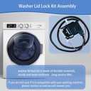 Upgraded MVW4505MW0 MVW4505MW1 MVW4505MW2 MVW5035MW1 Washer Lid Lock Fit for Maytag Washer MVW5035MW2 MVW5430MW1 MVW5430MW2 MVW5430PBK0 MVW5430PBK1 MVW5435PBK0 MVW5435PBK1 MVW5435PW0 MVW5435PW1