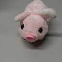 Hopearl Walking Piggy Pet Interactive Crawling Piglet Electronic Plush Toy Pig Oink Twitch Nose Wag Tail Animated Gifts for Toddlers Birthday, Pink, 8''