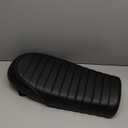 Motorcycle Cafe Racer Seat Universal Flat Brat Vintage Saddle Seat For CB Yamaha XJ (Black)