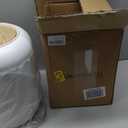 URALFA Bathroom Trash Can with Lid, 3 Gallon / 11L Garbage Can with Pop-Up Lid, Small Dog Proof Trash Cans, Plastic Waste Basket with Removable Legs for Bathroom, Bedroom, Kitchen, Office, White