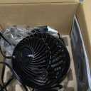 Vornado Pivot3 Compact Air Circulator Fan with Pivoting Axis, 3 Speed Settings, Removable Grill for Cleaning, Perfect for Home, Office, Dorm Use, Black, Medium