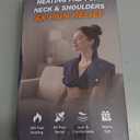 Heating Pad for Neck and Shoulders and Back, 30s Fast Heating Pads for Pain Relief,160℉ Ergonomic Heated Wrap with 8 Temp & 16 Auto-Off Timers, Gifts for Women Men (Dark Black)