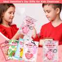 28 Pack Valentines Day Cards for Kids Classroom Valentines Day Gifts for Kids School with Poping Eye Animals Keychain Valentines for Class Valentines Exchange Cards Party Favors Exchange Gift Set