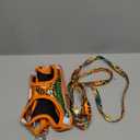 Cat Harness and Leash Set, Step-in Escape Proof Adjustable Vest Harness for Small Medium Large Cats, Lightweight Soft Breathable Reflective Kitten Harness, Easy to Wear for Walking Travel, Camping, S (S Chest: 40-45cm(15.7"-17.7"), Orange King of The Jungle)