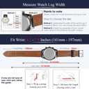 Vintage Leather Watch Band Quick Release Leather Strap For Men Women Handmade Extra Soft Watch Wrist Band Elegant Replacement Stainless Steel Strap 18mm 19mm 20mm 21mm 22mm