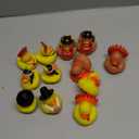 4E's Novelty Thanksgiving Rubber Duckies (12 Pack) Thanksgiving Themed Rubber Ducks Bulk Turkey & Pilgrim Ducks, Thanksgiving Party Favors Supplies for Kids Adults, Table Centerpiece, Bath Toys