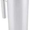 Stainless Steel Water Pitcher Jug with Ice Guard - 2L Cold Drinking Carafe with Handle for Home & Hotel