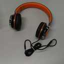 AILIHEN Kids Headphones, Headphones Wired with Microphone and Volume Control Folding Stereo Corded OnEar 3.5mm Headset for Boys Girl Cellphones Tablets Chromebook Laptop Computer (Black/Orange)