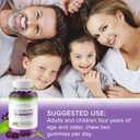 Sambucus Elderberry Gummies with Vitamin C & Zinc Immune Support Supplement for Adults & Kids, 180 Vegan Chewable Gummies, Black Elderberry Extract, Antioxidant Boost, Gluten-Free, GMP Facility, BBD 06/2028