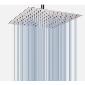 Stainless Steel Waterfall Shower Heads Square High Pressure Rainfall Shower Head Rain Showerheads for Bathroom
