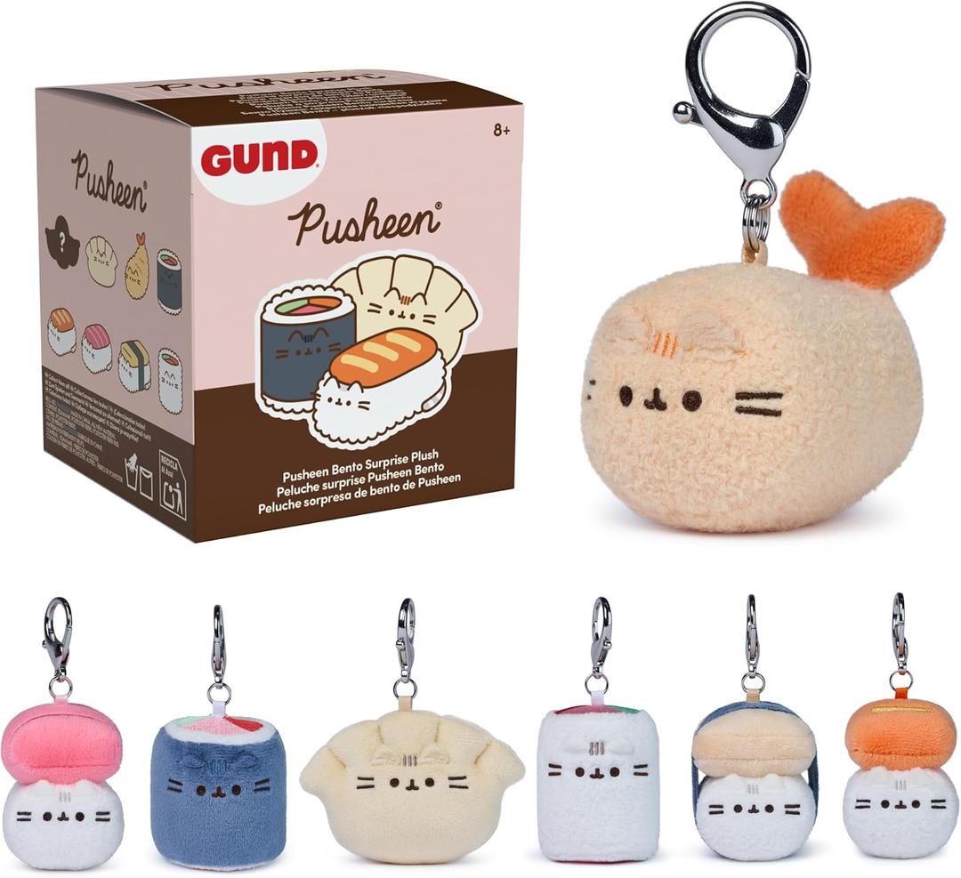 GUND Pusheen Bento Surprise Plush Series #25 Mystery Box Plushies, Multicolor, 3 (1 of 8 Random Styles)