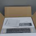 Kitstorack TV Tray Table, Adjustable Height & Rounded Metal Corners, Snack Table for Couch, Sofa, Bed, Chair, Living Room, C Shaped End Side Table for Eating, Dinner or Laptop, Small Spaces, Black