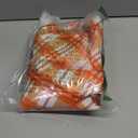 Fall Tablecloth Round 60 Inch Orange Plaid with Maple Leaves Table Cloth for Thanksgiving Party Holiday Home Dining Table Decor