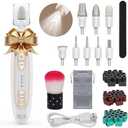 PELCAS Electric Toenail Grinder for Thick Toenails, 5 Speeds Manicure and Pedicure Kit, Cordless Nail Drill with LED Light, Electric Nail File for Human, Pet, Thick Toenails, Natural & Acrylic Nails