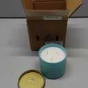 Colonial Candle Vanilla Sea Salt Scented Candle, Pop of Color Collection, 3 Wick, Blue, 14.5 oz - Up to 60 Hours Burn