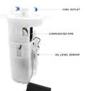 Fuel Pump E9184M Compatible with Sentra 2000 2001 2002 2003 2004 2005 2006 L4 1.8L 2.0L 2.5L with Sending Unit 17040-8U002 (w/ 2 Tube Ports)