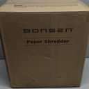 BONSEN 14-Sheet Paper Shredder for Home Office, Heavy Duty Cross Cut Shredder with 5.3 Gal Pullout Bin, Quiet Shredder for CDs/Credit Card/Staple, P-4 Security, Anti-Jam System