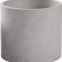 Ekirlin 3.5 in Plant Pot Indoor - Grey Cement Planters with Drain Hole, Removable Rubber Stopper, Non-Slip Soft Pad - Concrete Planter for Most Indoor Plants and Flowers (A1.gray)