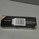 Terviiix Mini Flat Iron for Short Hair Temperature Adjustable, 1/2 Inch Mini Small Portable Ceramic Travel Hair Straightener for Men, Black