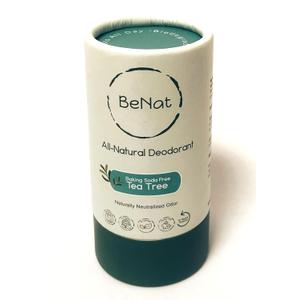 All Natural Deodorant For Women & Men Baking Soda-Free Tea Tree Crystal Aluminum Free, Gluten Free & Cruelty Free 24 Hour Long Lasting Protection Plastic-Free Eco-Friendly. 3 oz