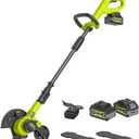 40V MAX Cordless Lawn Edger with 2 Batteries, Lightweight Grass Edger with 3 Depth Settings, 40V Electric Edger with Brushless Motor, Lawn Tool for Lawn, Yard & Landscaping