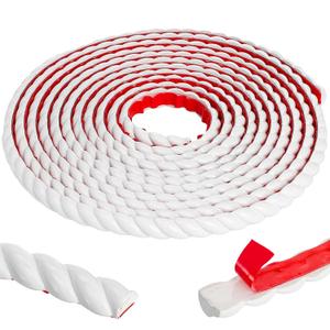 Flexible Molding Trim, 16.4 Ft Peel and Stick Molding Trim for Wall, Self-Adhesive Moulding Trim 196.8'', DIY Wall Trims Caulk Strip for Mirror Window Frame Cabinet Edge, Home Decor Protection