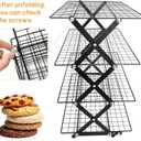 4 Tier Collapsible Cooling Rack for Baking, Cookie Baking Gadgets, Adjustable  Stackable Stainless Steel Baking Rack for Baking, Cookies, Bread, Gifts for Baking Must Haves