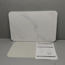 HBlife 23.5" X 15" Quick Drying Stone Bath Mat for Bathroom, Diatomaceous Earth Stone Drying Mat for Kitchen Counter