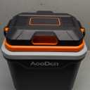 Electric Car cooler and Warmer, 26 Quart Capacity, Thermoelectric Iceless Cooler for Travel, Camping, Vehicles, Truck, Home - 12V/24V DC and 120V AC (Black & Orange)