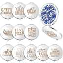 Sintuff 12 Pcs Cheer Gifts for Cheerleaders Compact Mirror Bulk for Cheer Team Coach Cheerleading Gifts Folding Pocket Cosmetic Purse Mirror Accessories(Silver)