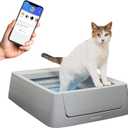 PetSafe ScoopFree Crystal Pro Self-Cleaning Automatic Litter Box - Uncovered Motion-Sensing Cat Box with Integrated Health Counter & App - Includes 1 Disposable Crystal Litter Tray (Smart (Wi-Fi))
