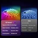 Smart IC RGB LED Strip Lights 50FT, Segmented DIY Color Changing, Rainbow Chasing Effects, WiFi App/Voice Control, Music Sync, Works with Alexa & Google Assistant, LED Lights for Bedroom Decor