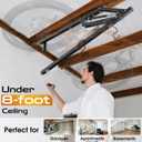Vanesa Hydraulic Bike Ceiling Mount for Garage - Heavy Duty Pull Down Bike Hanger, Folding Overhead Bike Storage Hoist Holds Up to 66 lbs, Space Saving Bicycle Mount for Garage/Indoor