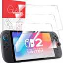 3 x 3-Pack Screen Protector Tempered Glass for Switch 2 [7.9 inch] 2025-HD Clear Anti-Scratch Travel Transparent Clear Screen Protector for Nintendo Switch 2 Console & Accessories