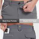 HARD LAND Hiking Shorts Men Cargo Quick Dry Lightweight Stretch Tactical Shorts for Fishing Travel Casual with Multi Pockets (Black)