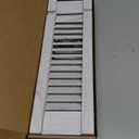 Candle Sconces Set of 2: Farmhouse Wall Candle Holder, White Wood Wall Sconces Set of Two,Handmade Wooden Art Decor for Living Room, Dining Room, Bathroom, Bedroom, or Entryway, 15.7"x5"