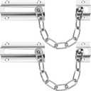 INBOF 2 Pack Door Chain Lock, Stainless Steel Chain Locks for Inside Door, Premium Thickened with 12 Screws