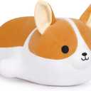 Corgi Stuffed Animal Soft Corgi Dog Plush Toys, Cute Shiba Inu Akita Plush Pillow Gifts for Kids and Girls(15.7inch/40cm)