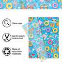 50 Sheets Swimming Pool Tissue Paper, Swimming Circle Fruit Slippers Pattern Wrapping Tissue, 14 x 20 Inches Summer Pool Theme Decorative Paper for Summer Beach Pool Party, Hawaiian Gifts Supplies