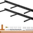 2pcs Floating Shelf Hardware Heavy Duty Hidden Shelf Brackets Support,Wall Mounting Invisible Floating Shelves Bracket with Jig (28" x 8" x 1.5")