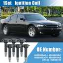 X AUTOHAUX 6pcs Ignition Coil for Dodge Charger Challenger Avenger Nitro Magnum for Chrysler 300 Town & Country Sebring 2.7L 3.5L 4.0L V64606869AA 4606869AB UF502